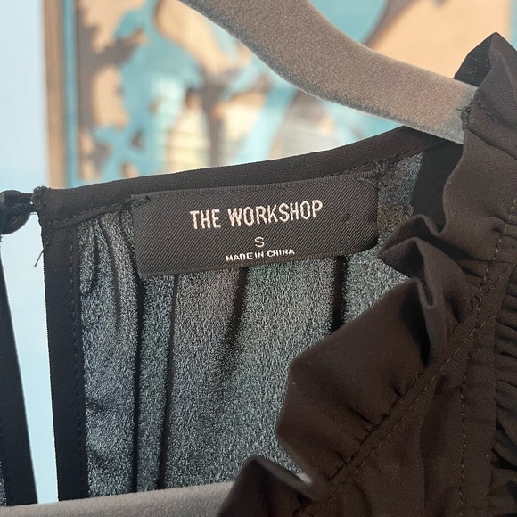 Workshop Republic Clothing Black Ruffled Blouse - Picture 3 of 8